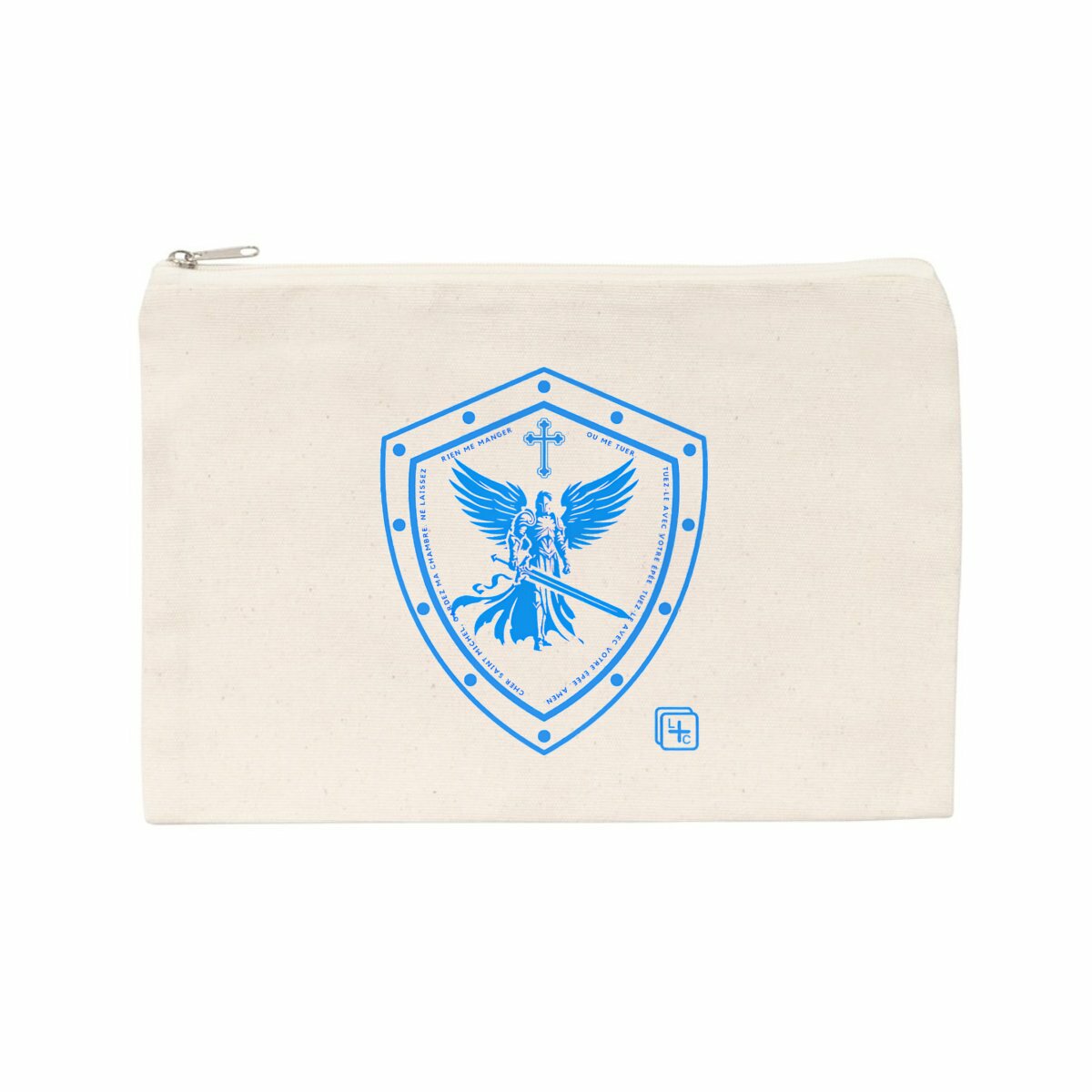 face_naturel_0 Saint Michel Enfant Pochette en coton recyclé