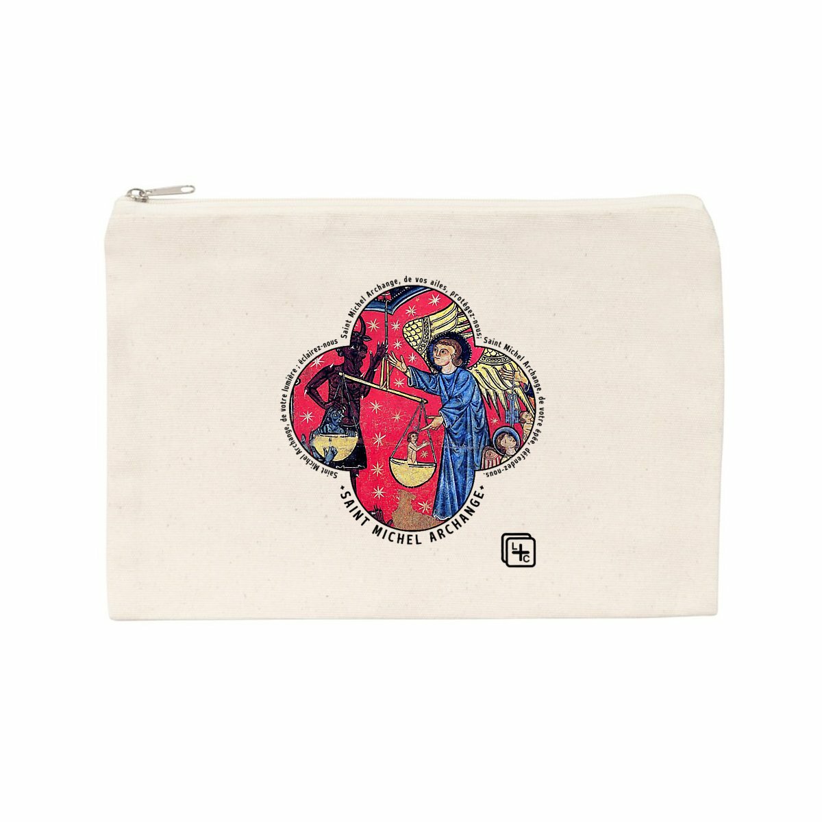 face_naturel_0 Saint Michel #1 Pochette en coton recyclé