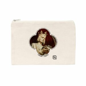 Saint Louis couronne d'épines Pochette en coton recyclé