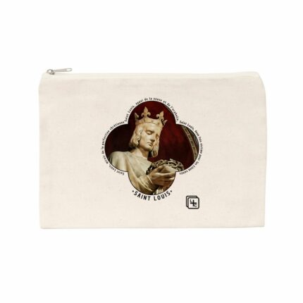 Saint Louis couronne d'épines Pochette en coton recyclé