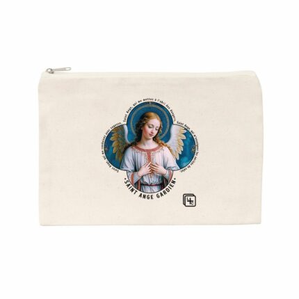 Saint Ange gardien #1 Pochette en coton recyclé