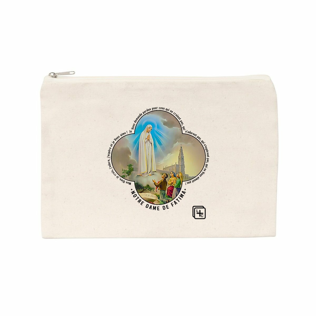 Notre Dame de Fatima Pochette en coton recyclé