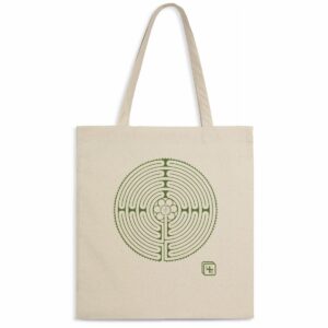 Labyrinthe fond Vert Totebag léger