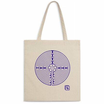 Labyrinthe Bleu Totebag léger