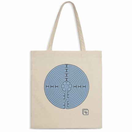Labyrinthe fond Bleu Totebag léger