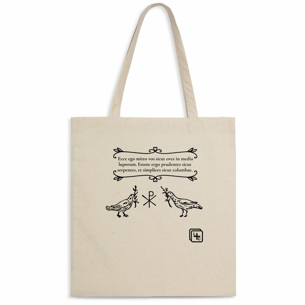 face_naturel_0 2 colombes Latin Totebag léger