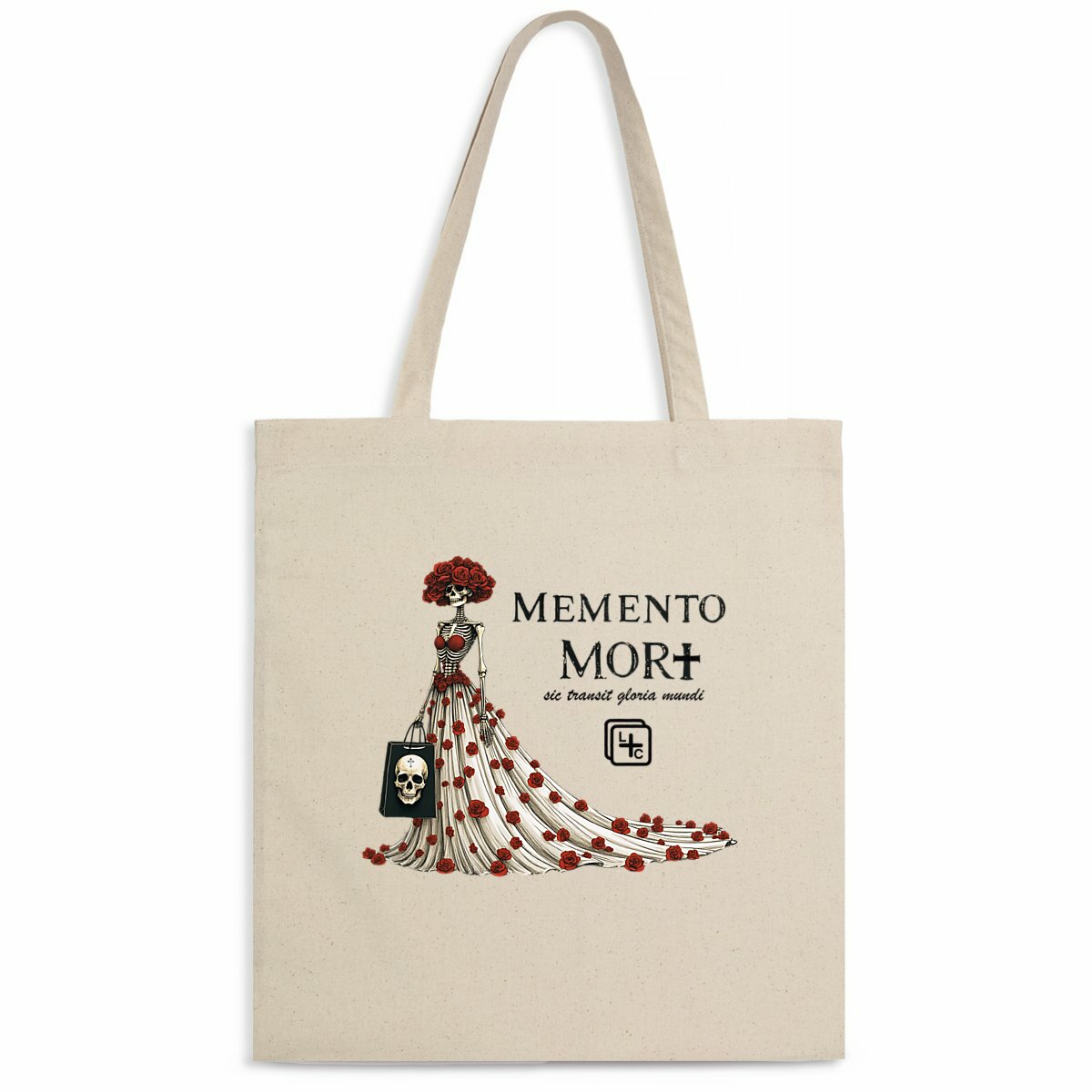 face_naturel_0 Memento Mori #1 Totebag léger