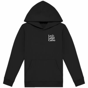 Le Label Catho blanc Sweat à capuche Enfant