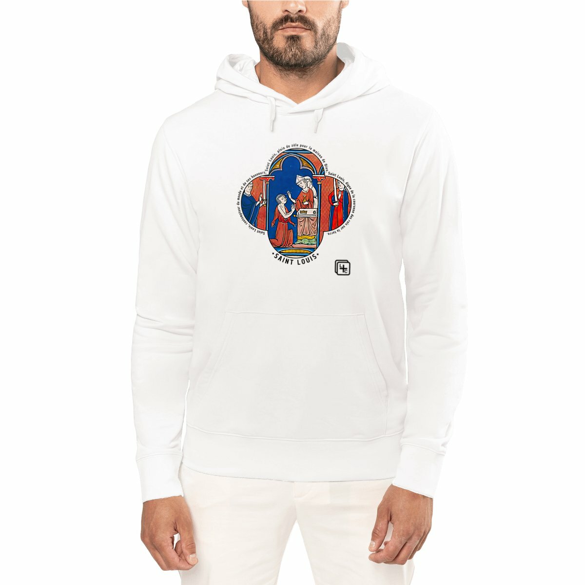 visual_Blanc Saint Louis Sweat à capuche Unisexe