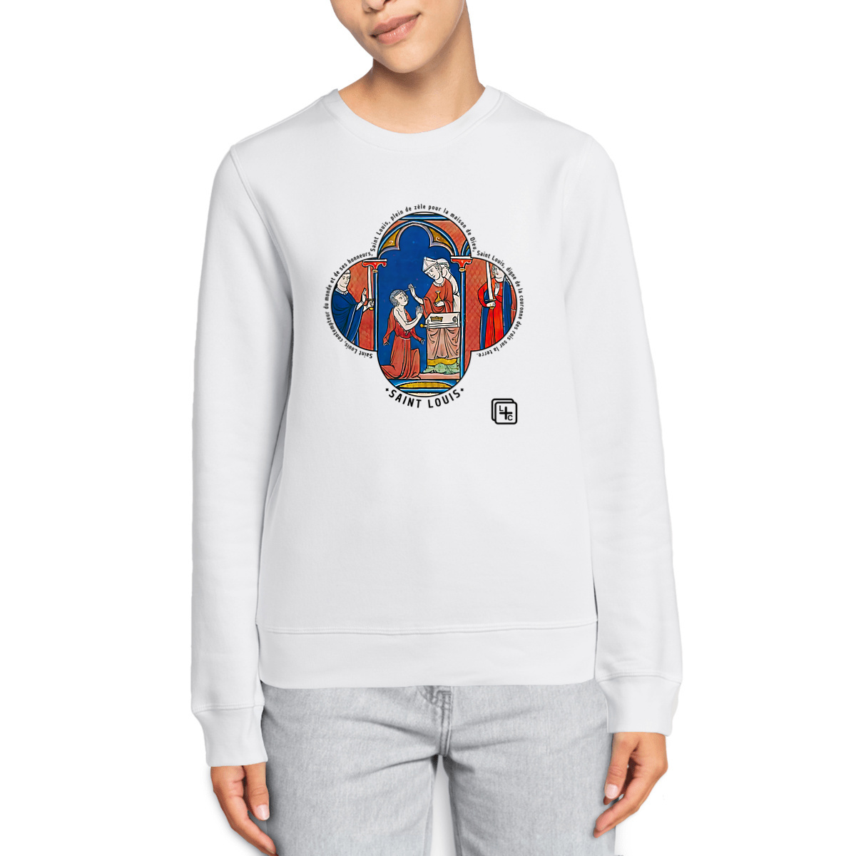 visual_Blanc Saint Louis Sweat-shirt Unisexe