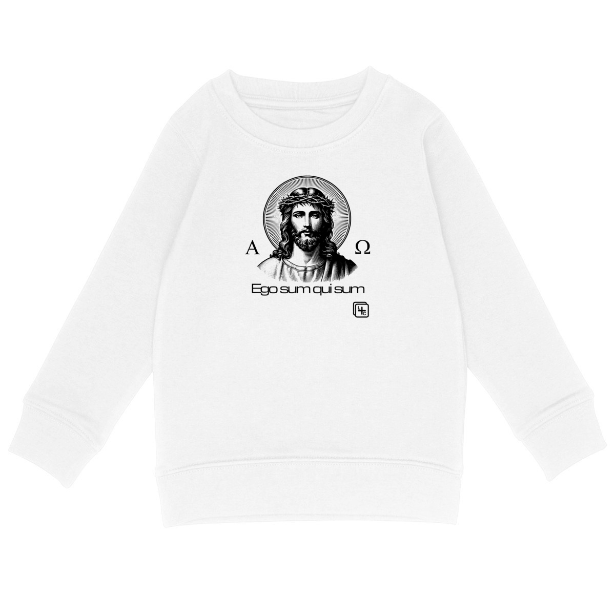 face_blanc_0 NSJC Noir Sweat-shirt Enfant